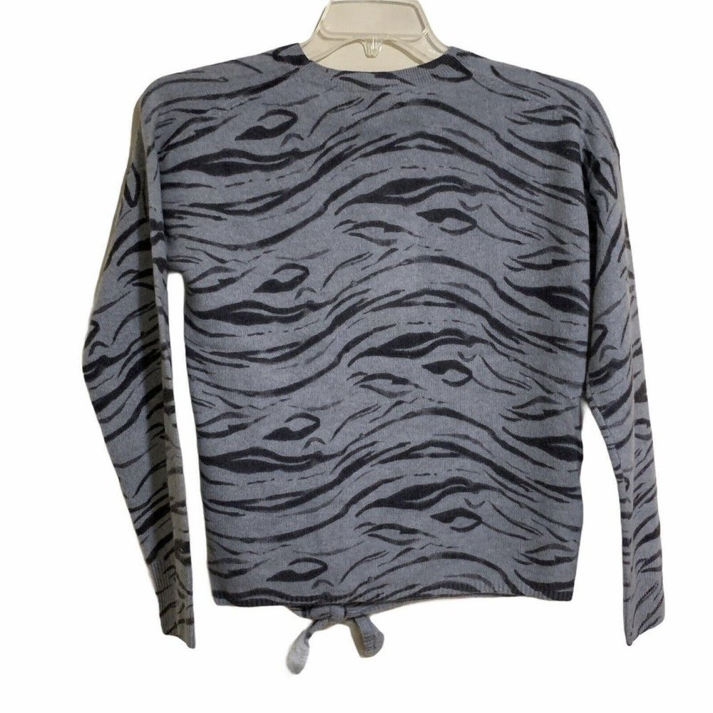 360 Cashmere Tie Front Pullover Cashmere Sweater - Picture 5 of 6